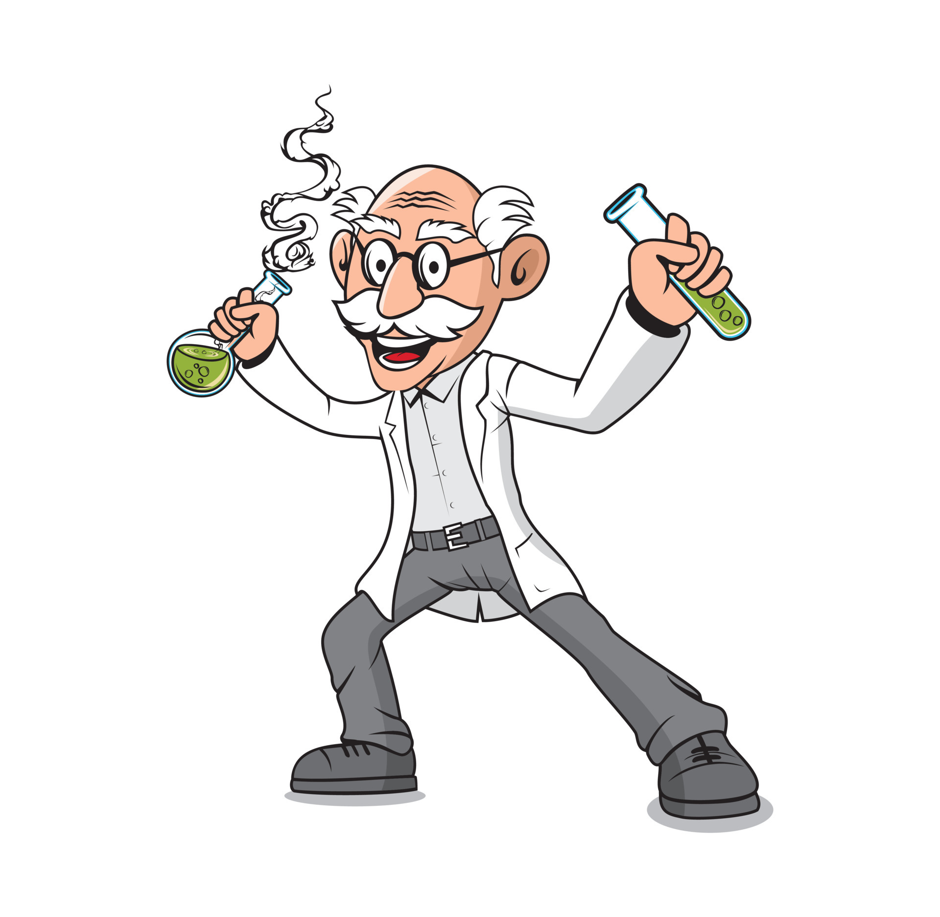 Professor old man cartoon character design illustration 4388093 Vector Art  at Vecteezy