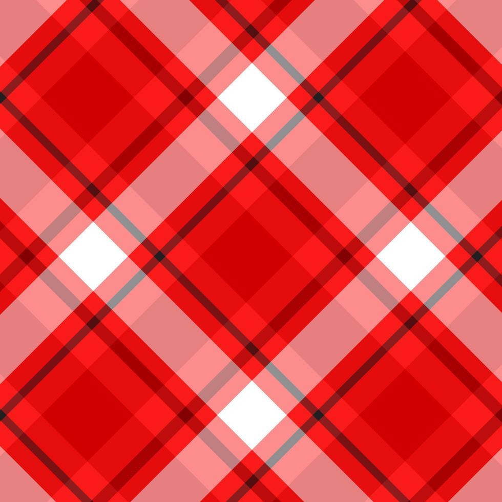 Christmas themed plaid pattern vector