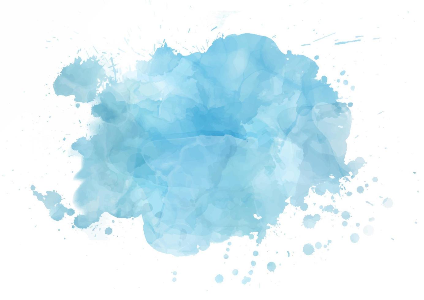 watercolor stain texture in blue colours vector