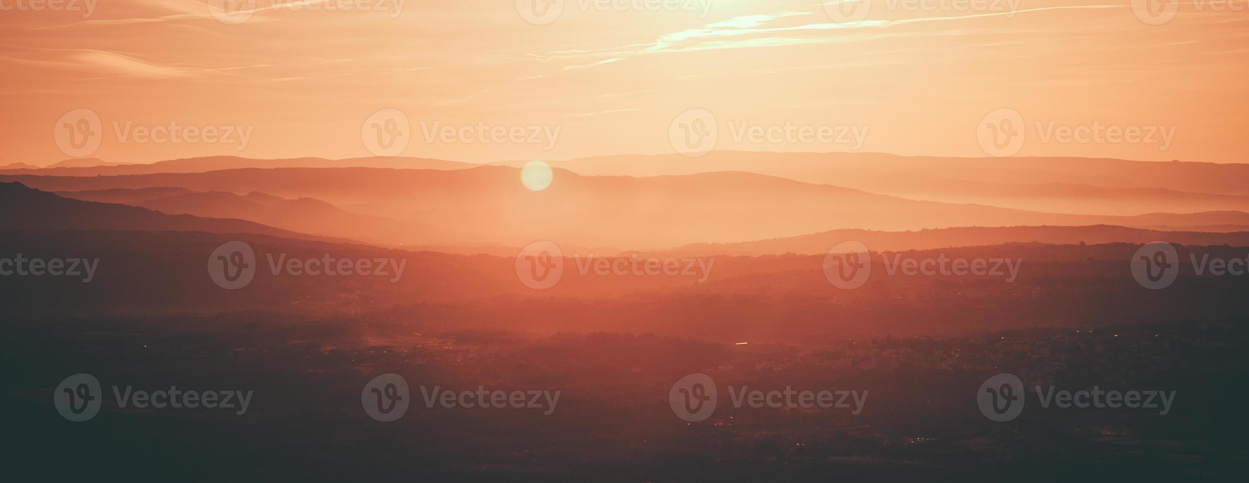 warm sunset summer photo