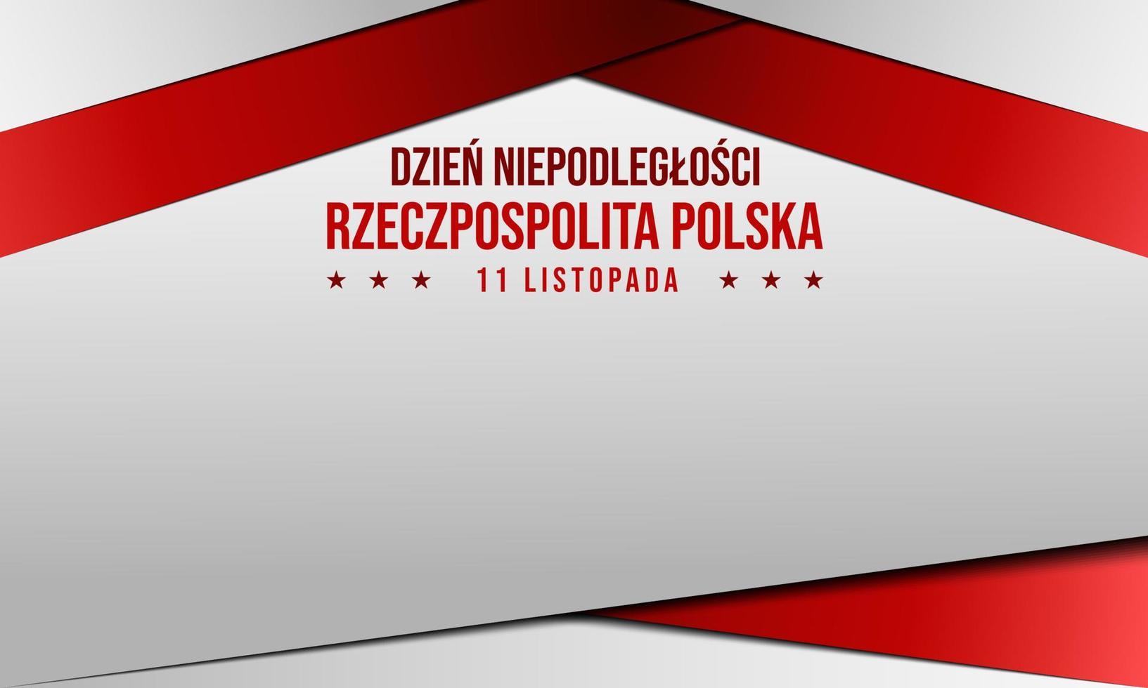 fondo polaco del día de la independencia. tarjeta de felicitación, banner, ilustración vectorial. día nacional polaco 11 de noviembre. con la bandera nacional polaca. diseño premium y de lujo vector