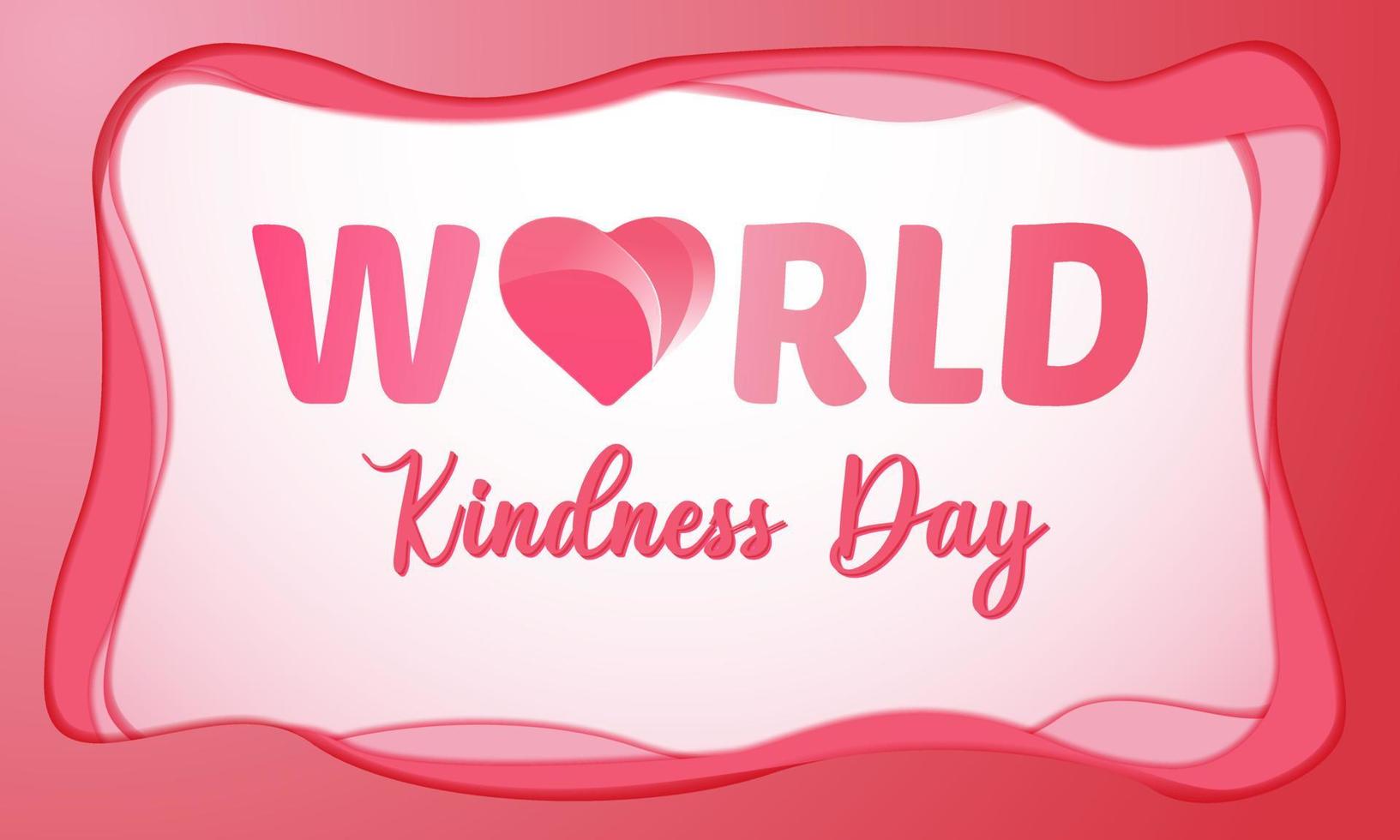 World Kindness Day Background. November 13. Premium and luxury greeting cards, letters, posters, or banners. With gradient love, heart icon symbol. vector