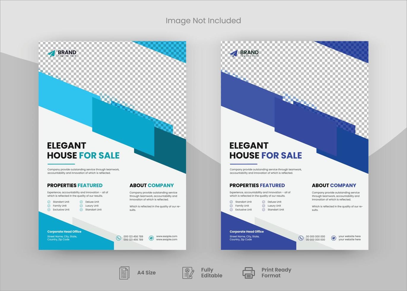 Corporate Flyer Design Template, Flyer Design. Print Template Design, Poster Design vector