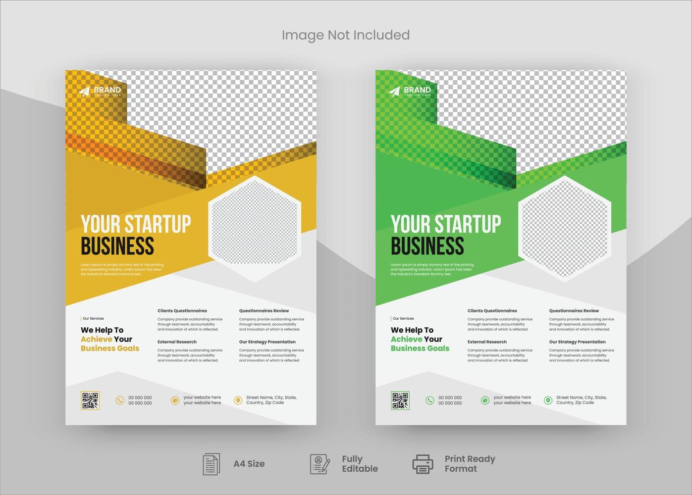 Corporate Flyer Design Template, Flyer Design. Print Template Design, Poster Design vector