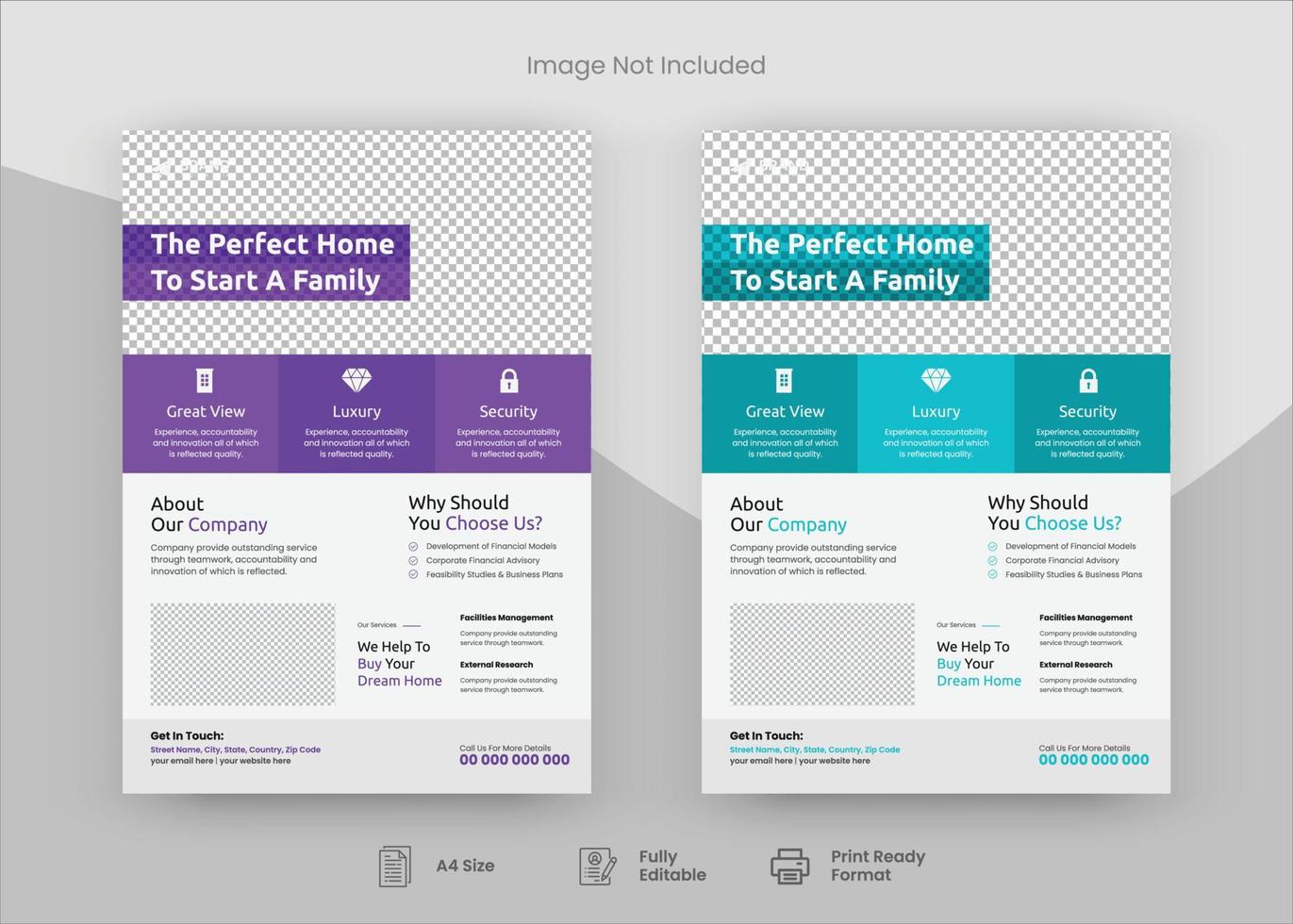 Corporate Flyer Design Template, Flyer Design. Print Template Design, Poster Design vector
