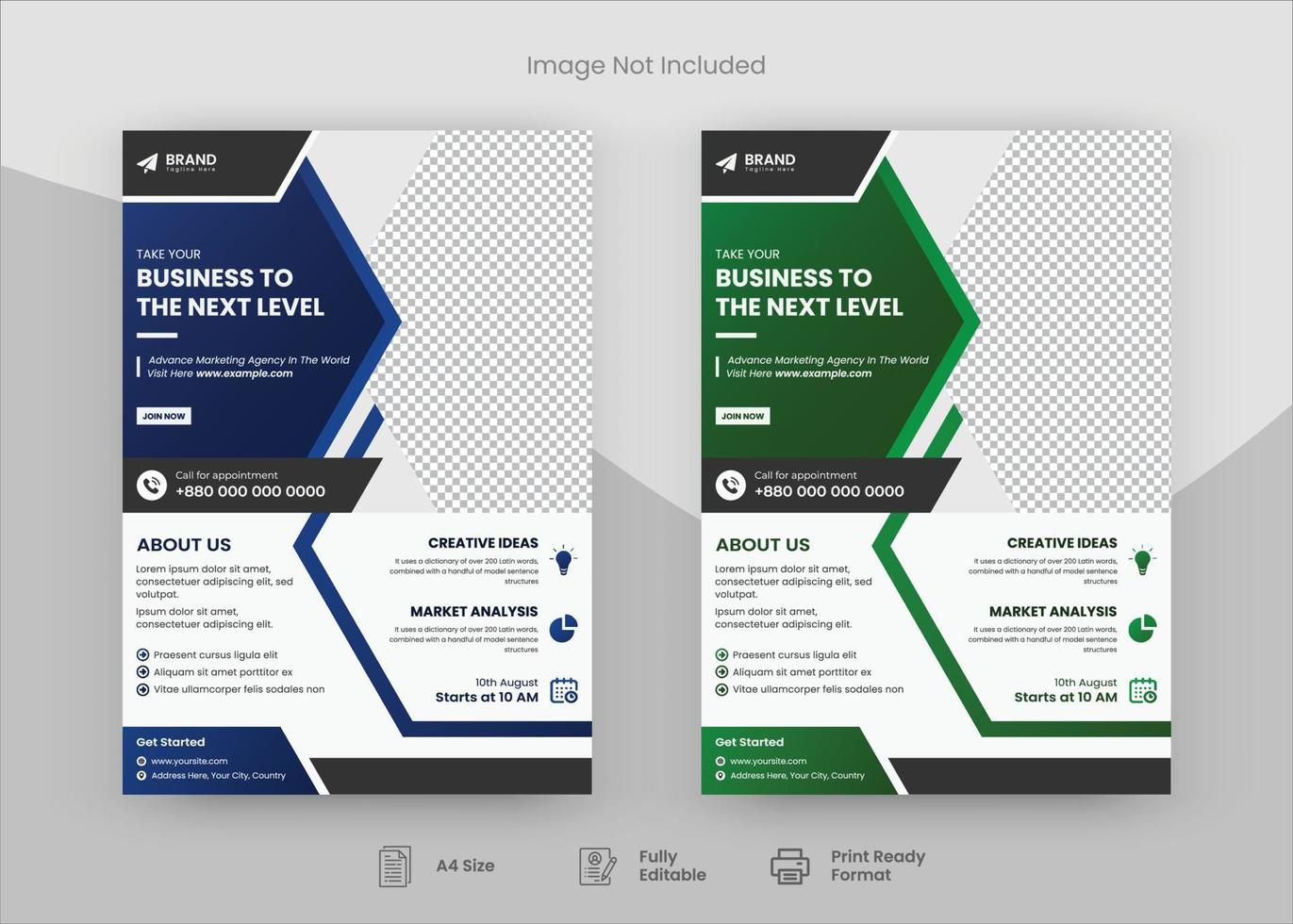 Corporate Flyer Design Template, Flyer Design. Print Template Design, Poster Design vector