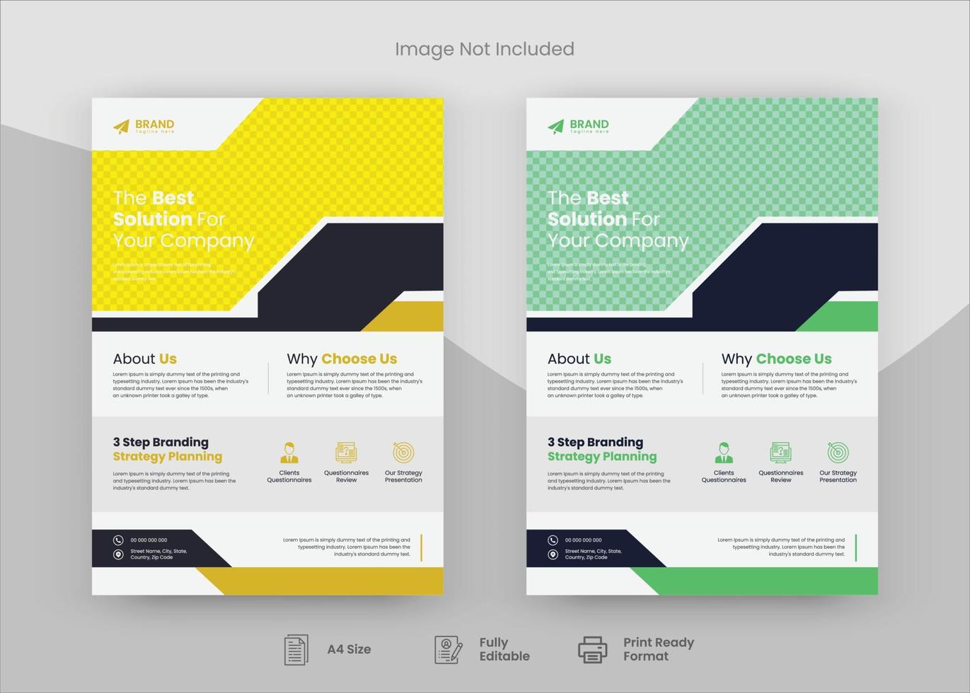 Corporate Flyer Design Template, Flyer Design. Print Template Design, Poster Design vector