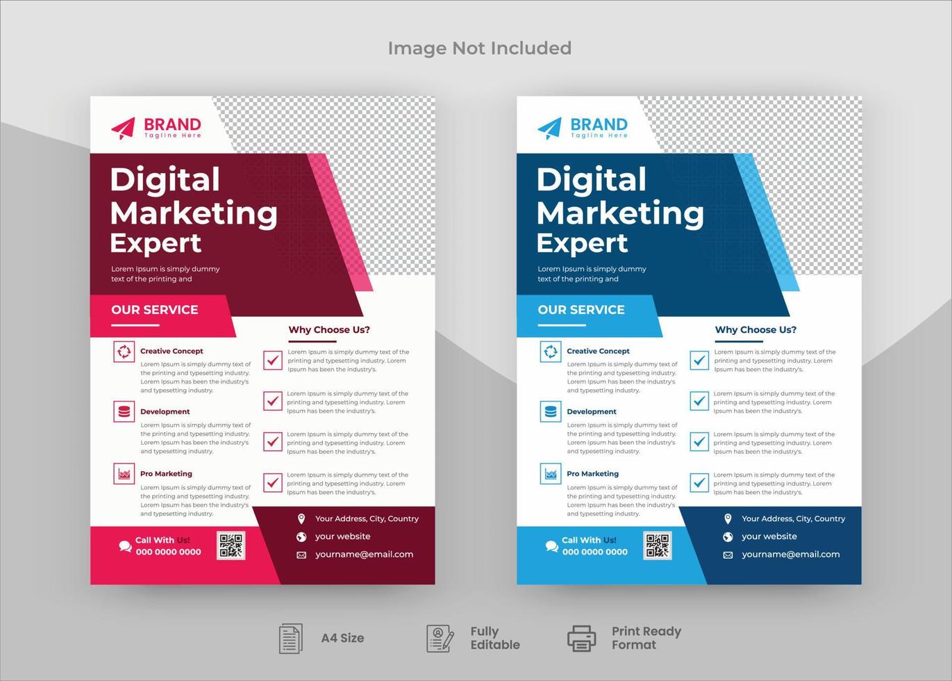 Corporate Flyer Design Template, Flyer Design. Print Template Design, Poster Design vector