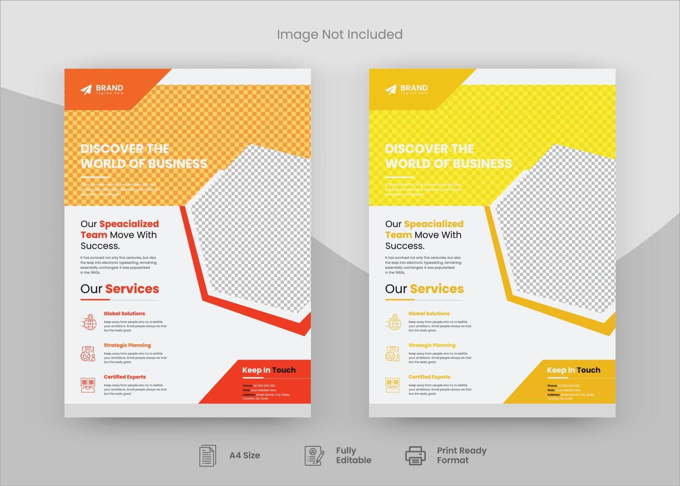 Corporate Flyer Design Template, Flyer Design. Print Template Design, Poster Design vector
