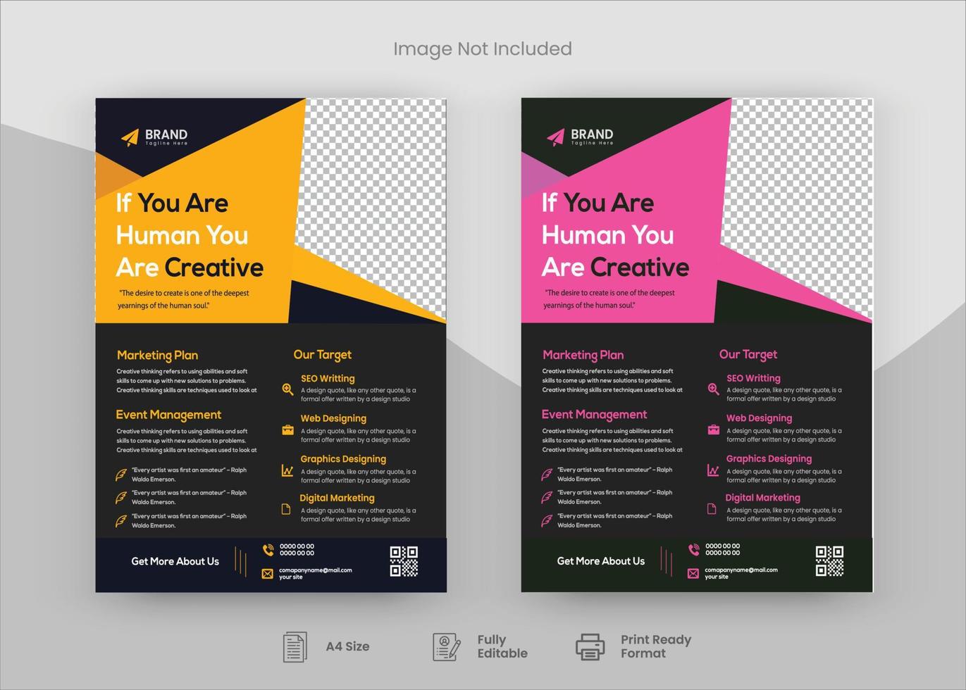 Corporate Flyer Design Template, Flyer Design. Print Template Design, Poster Design vector