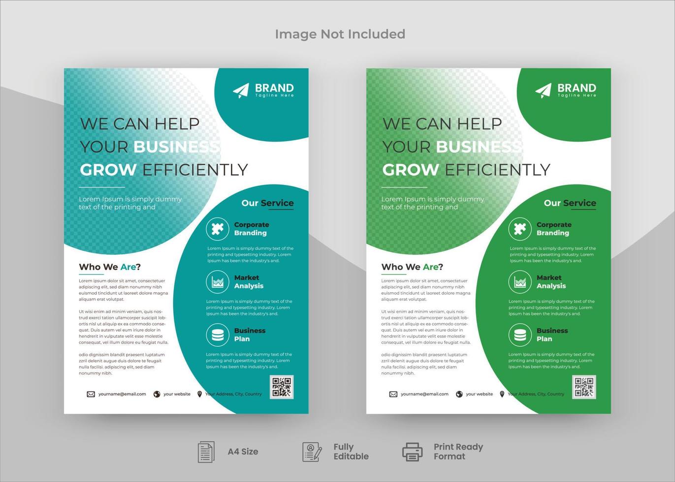 Corporate Flyer Design Template, Flyer Design. Print Template Design, Poster Design vector
