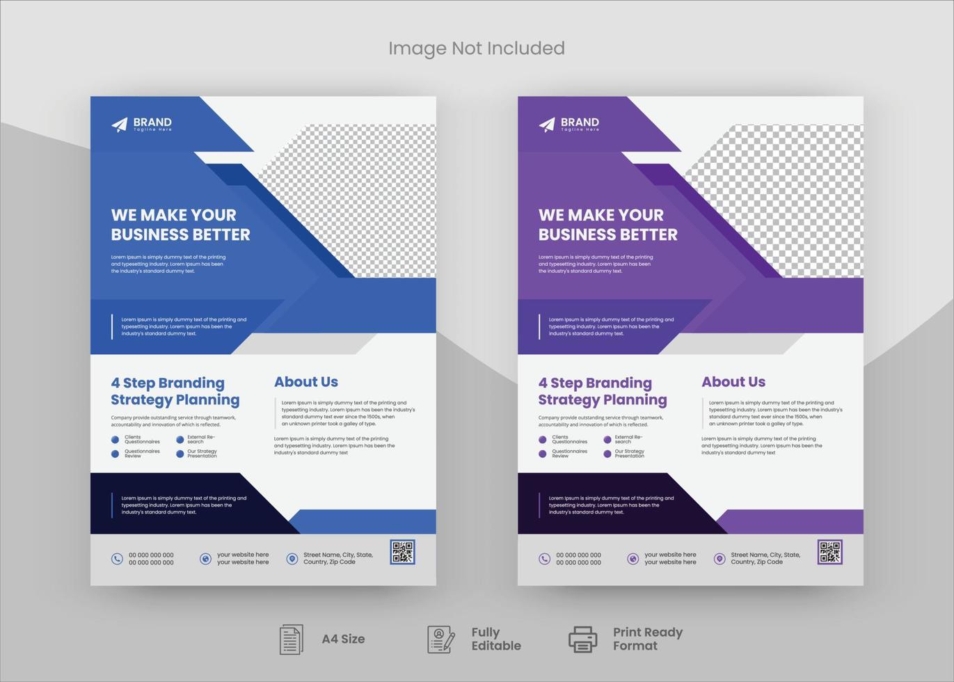 Corporate Flyer Design Template, Flyer Design. Print Template Design, Poster Design vector