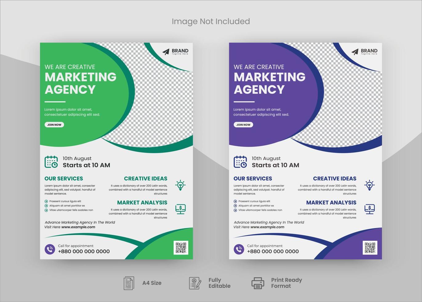 Corporate Flyer Design Template, Flyer Design. Print Template Design, Poster Design vector