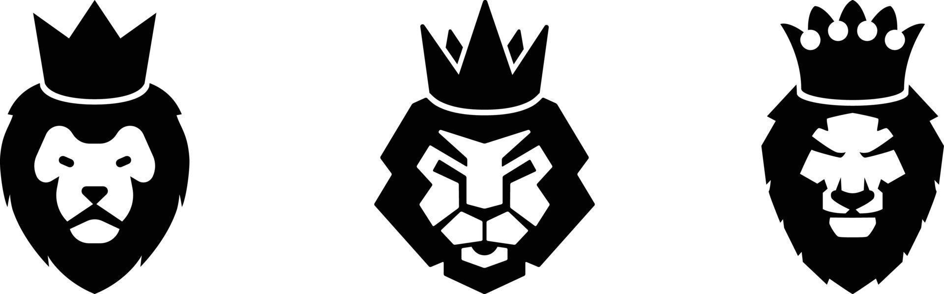 logotipos del rey león vector