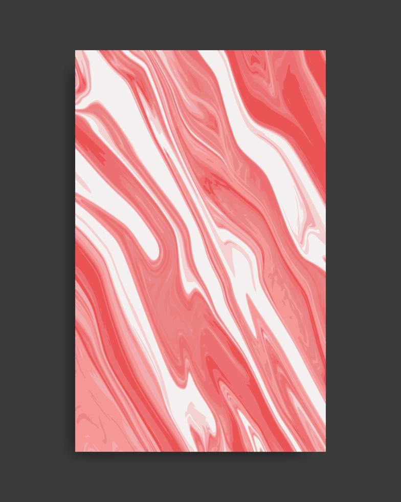 Abstract Pink White Liquid Marble Background vector