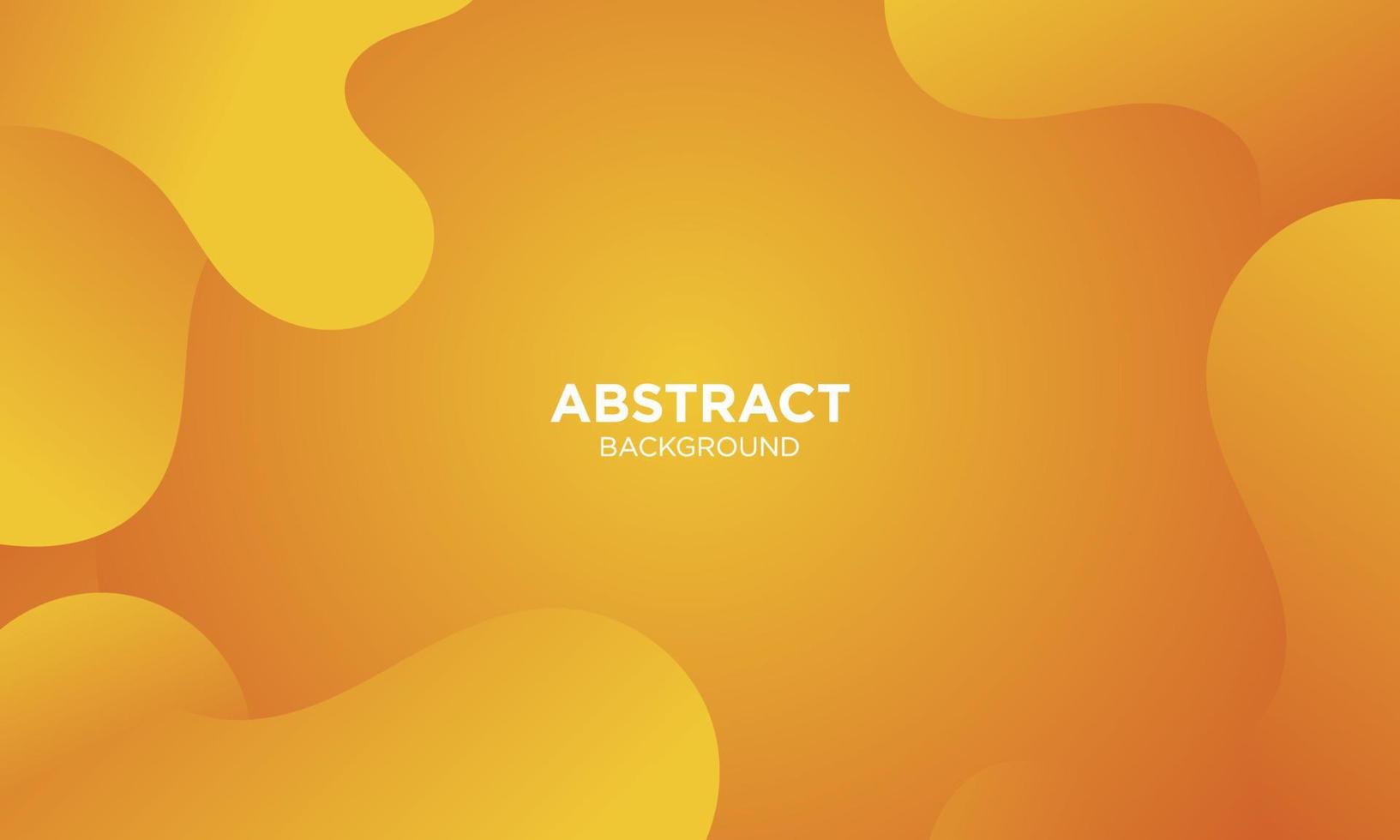 Abstract Orange Fluid Wave Background vector