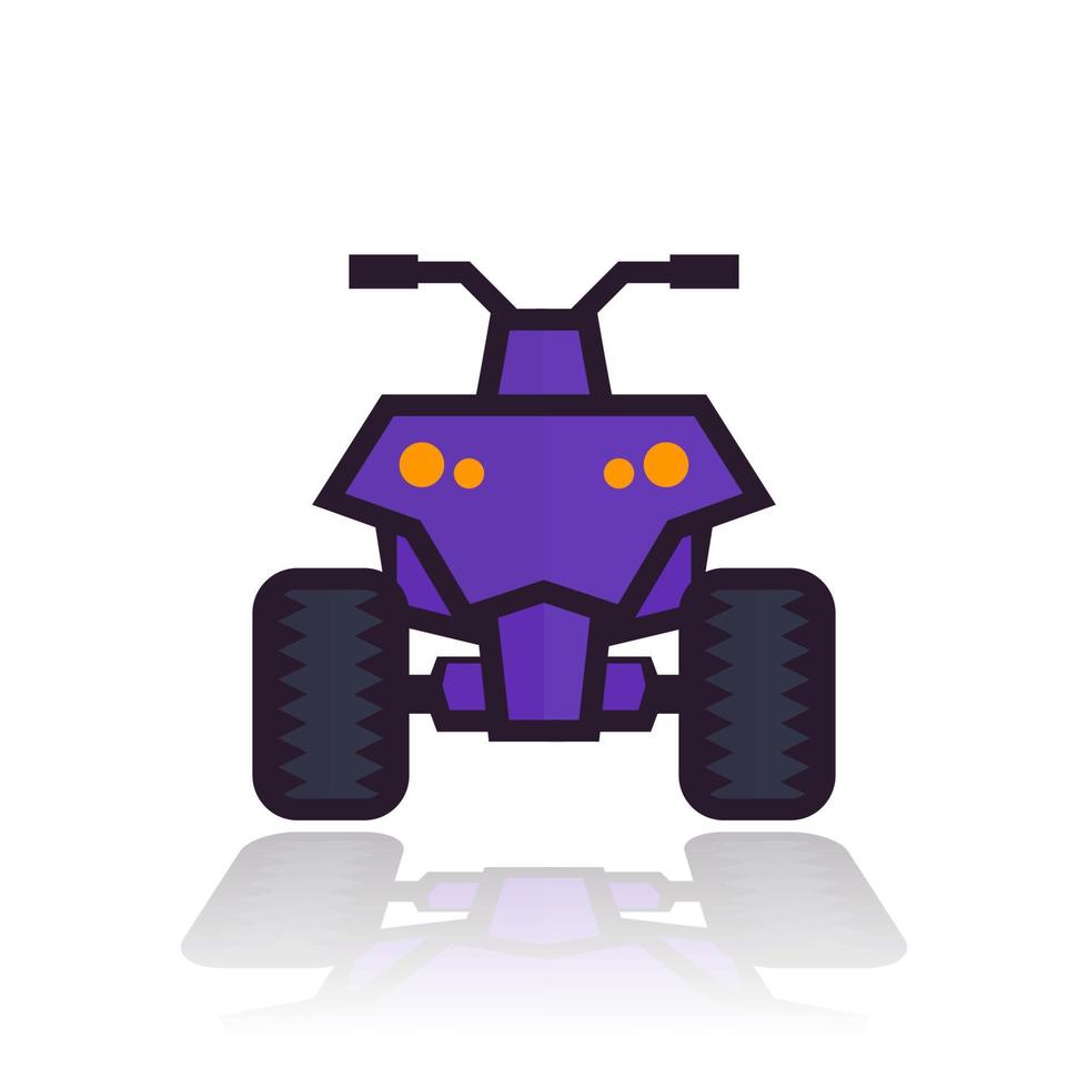 quad bike icon vector