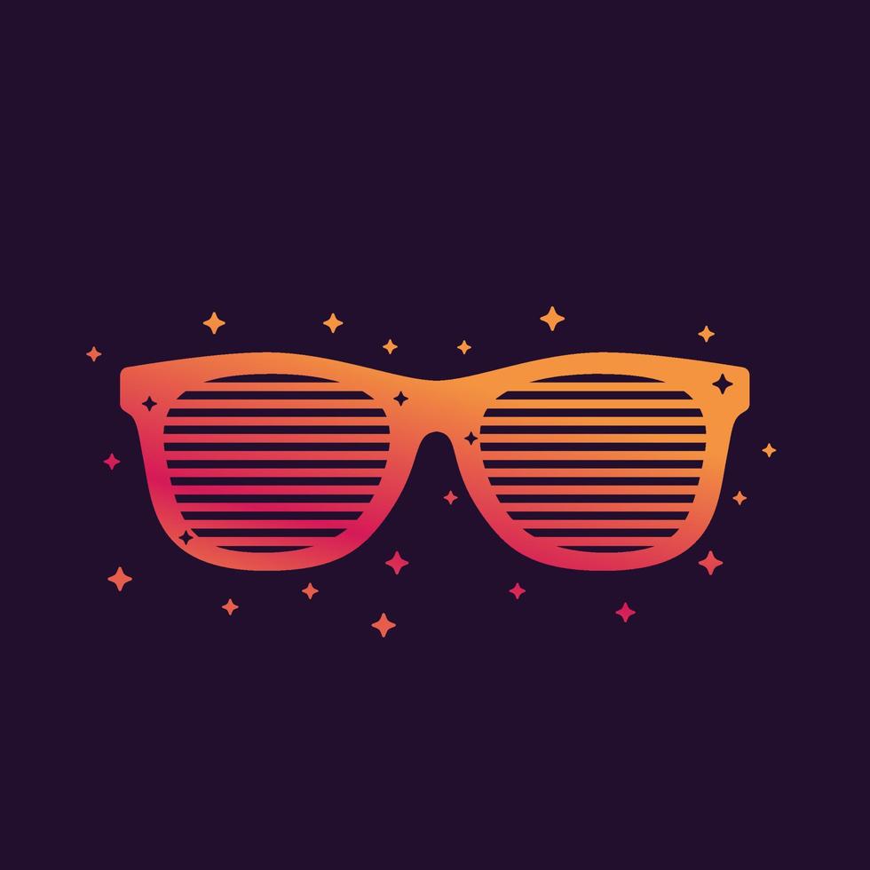 gafas de sol con obturador, vector de sombras