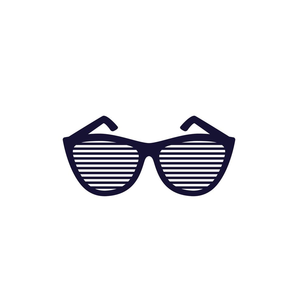 shutter sunglasses vector icon on white