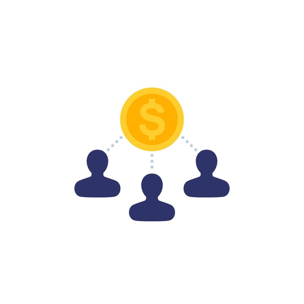 stakeholders vector icon on white