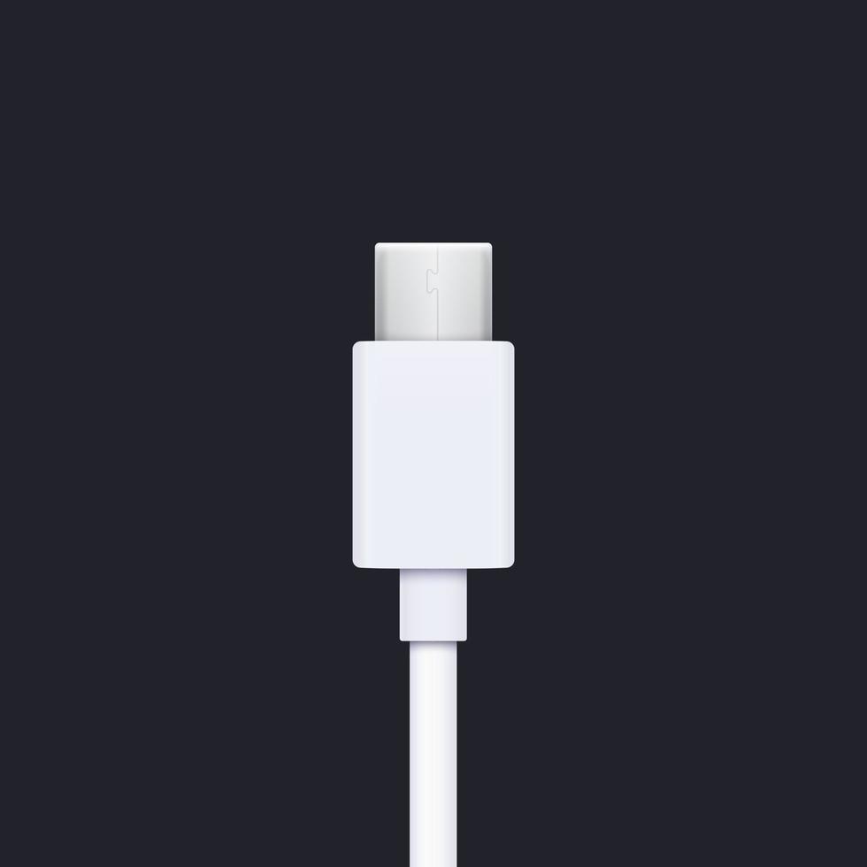 usb type c plug vector