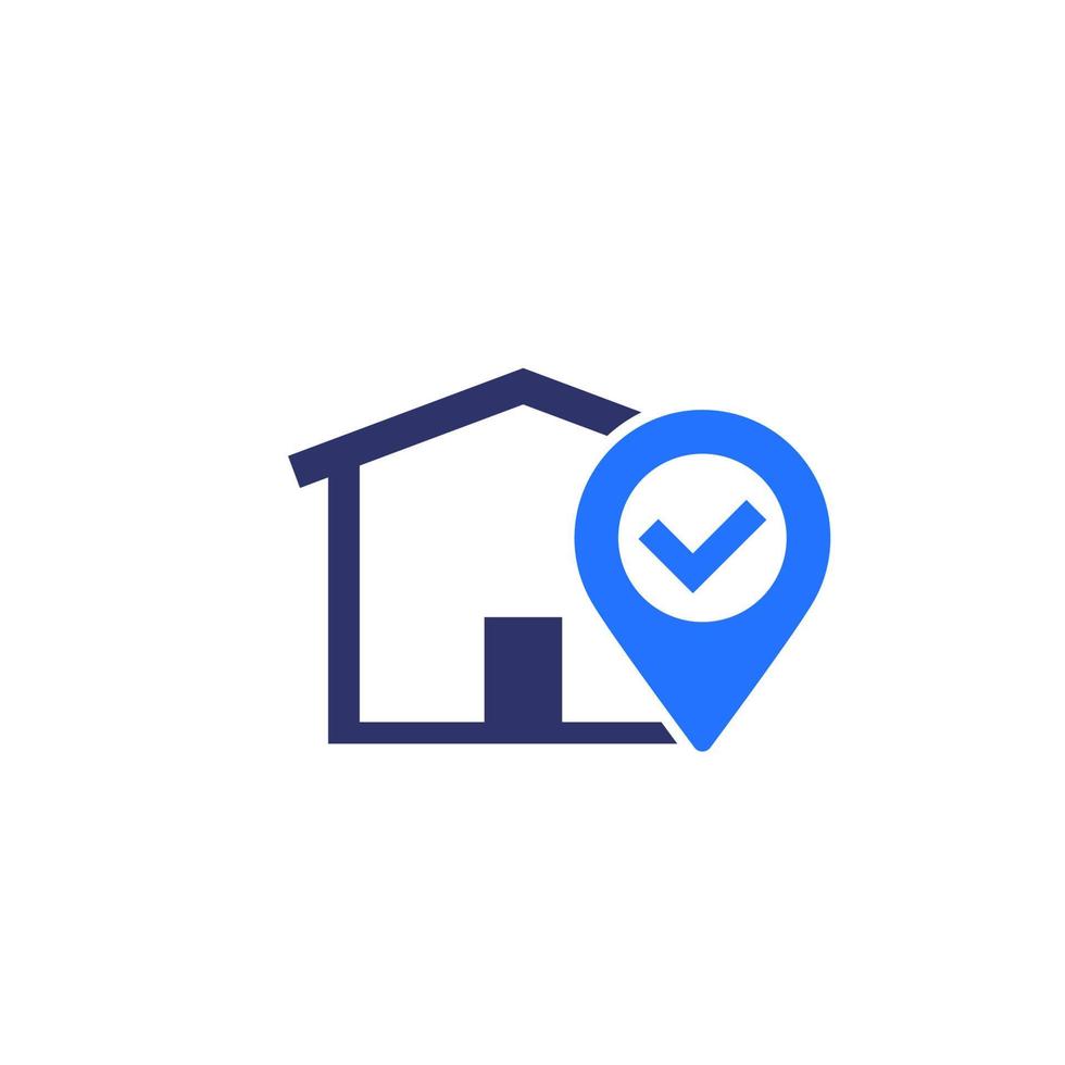 warehouse, logistics and distribution icon on white vector