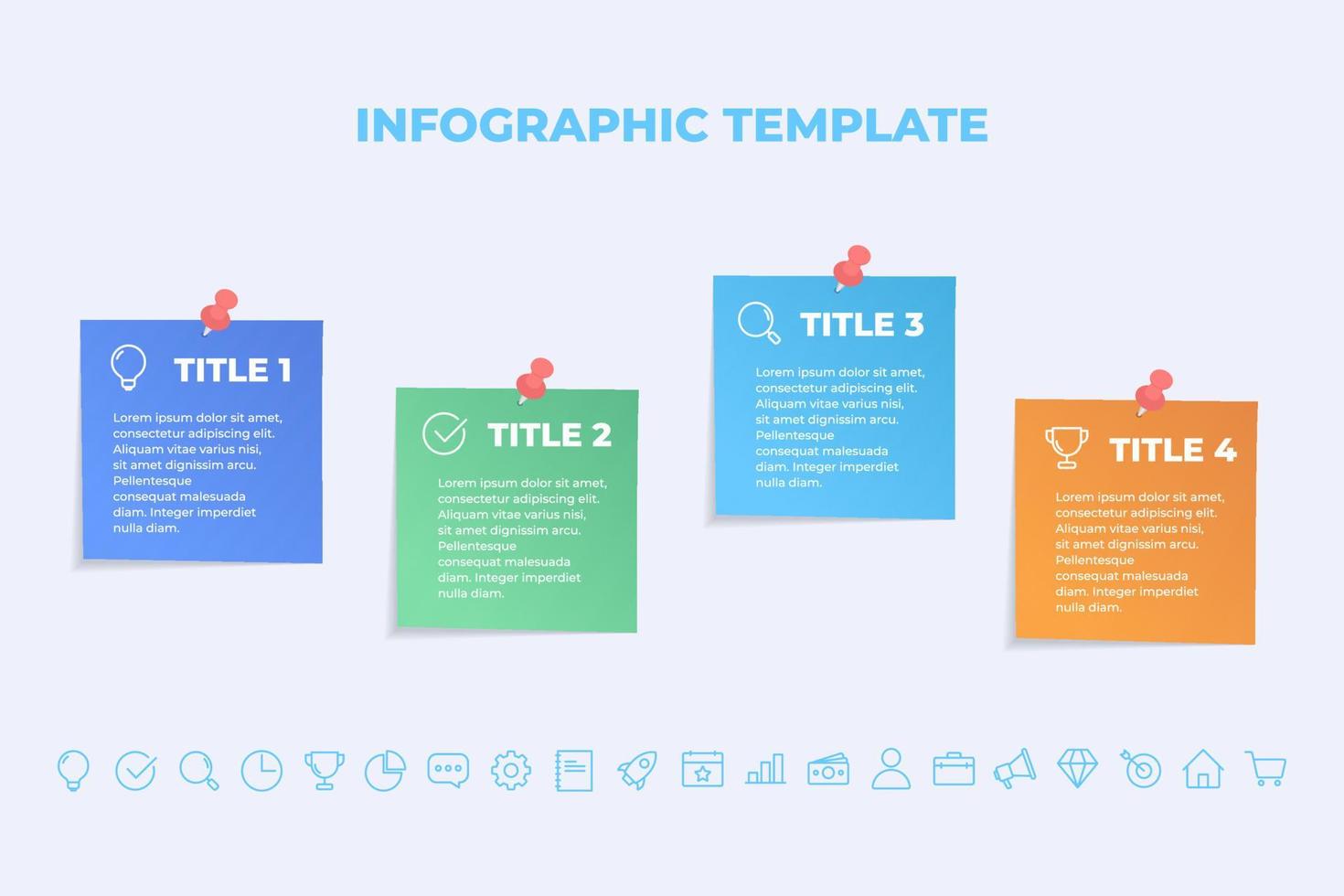 business infographics presentation slides template vector