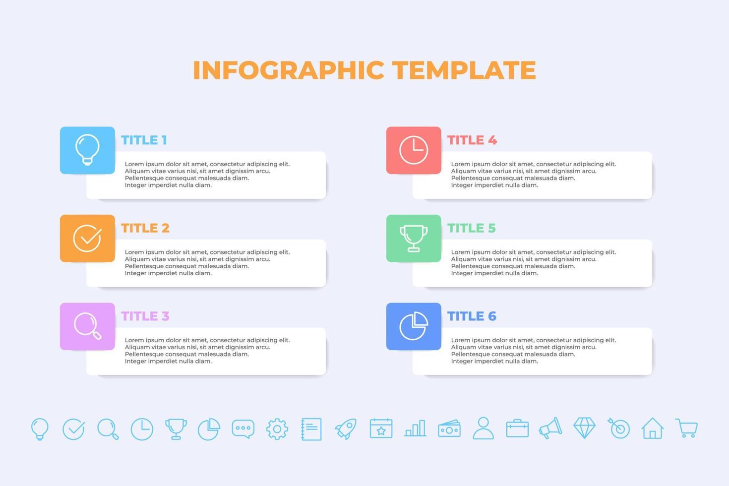 business infographics presentation slides template vector