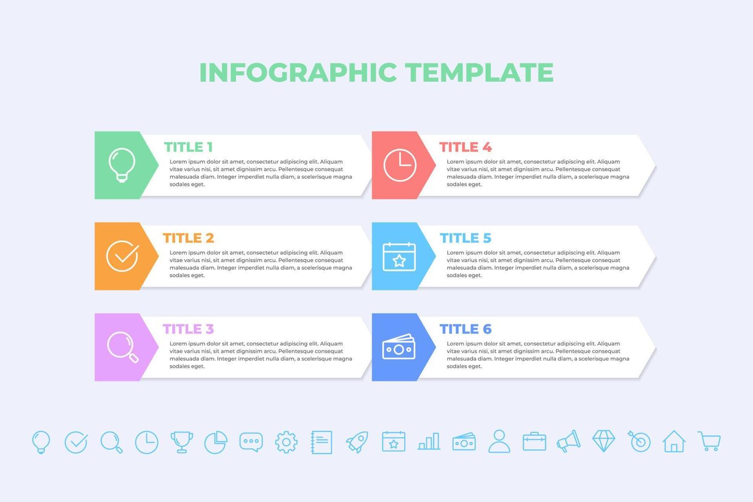 business infographics presentation slides template vector