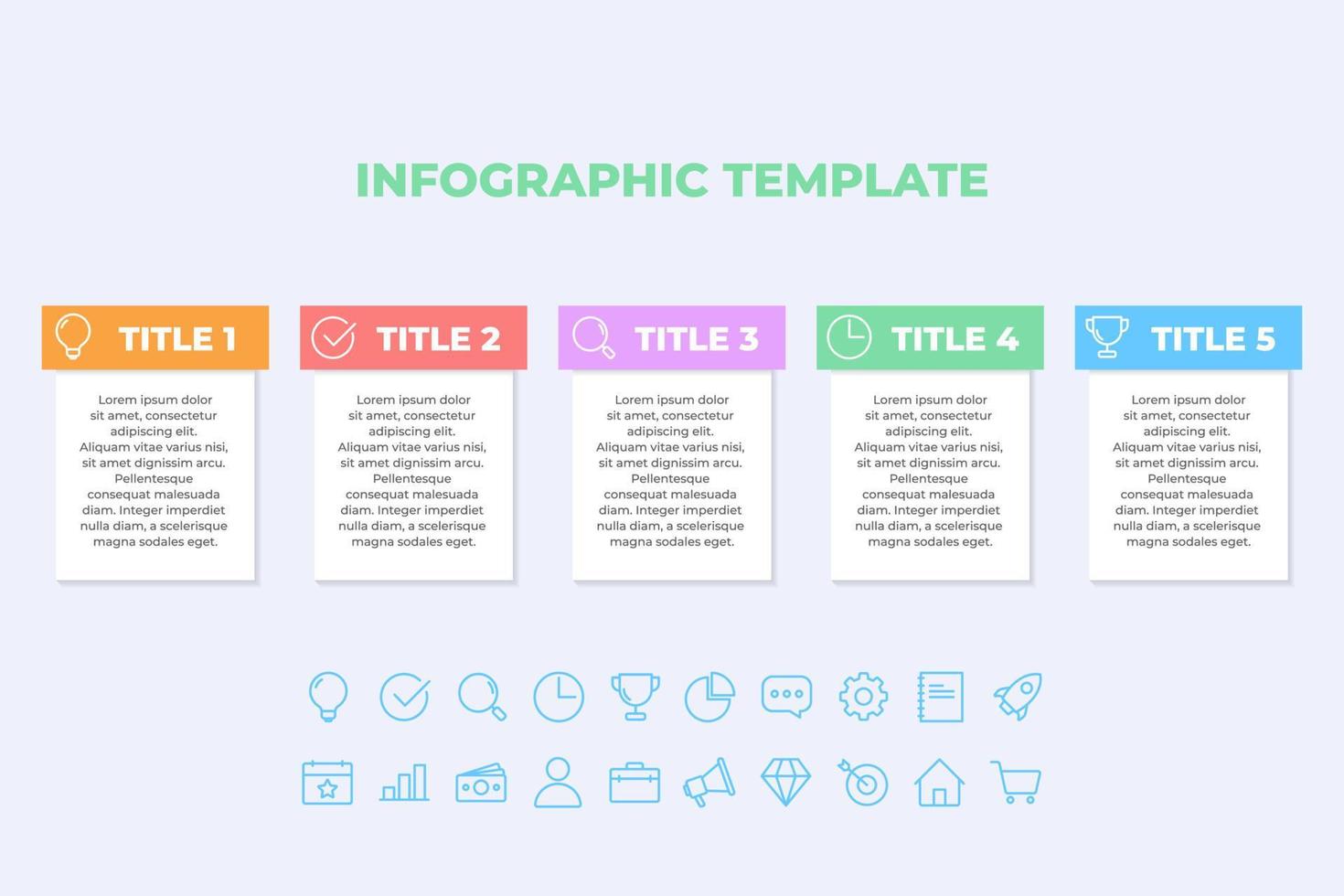 business infographics presentation slides template vector