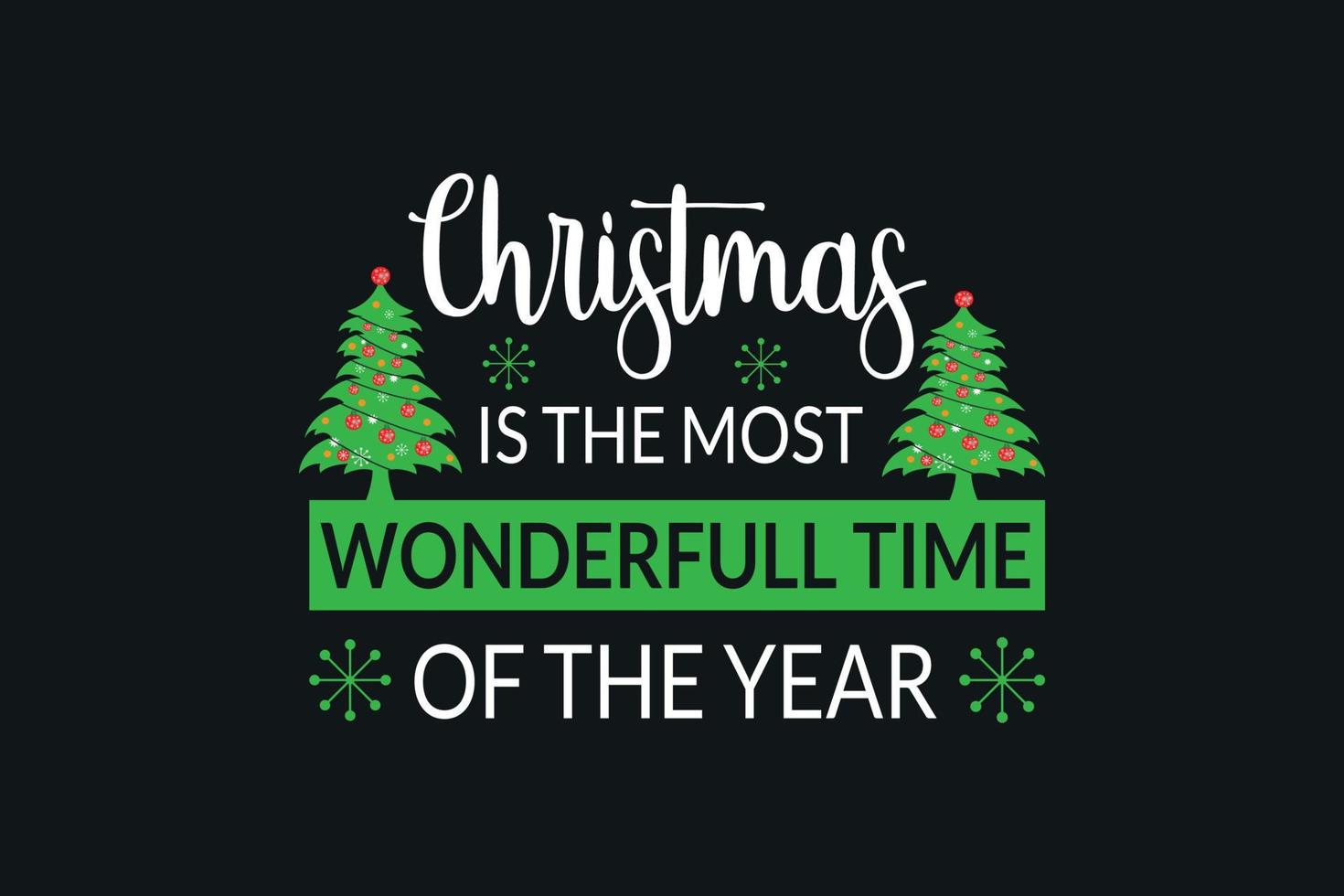 Christmas T-shirt Design, vector