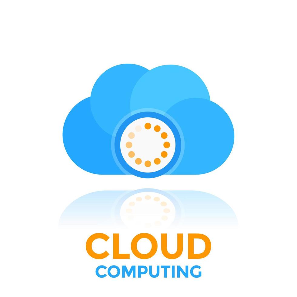 cloud computing icon vector