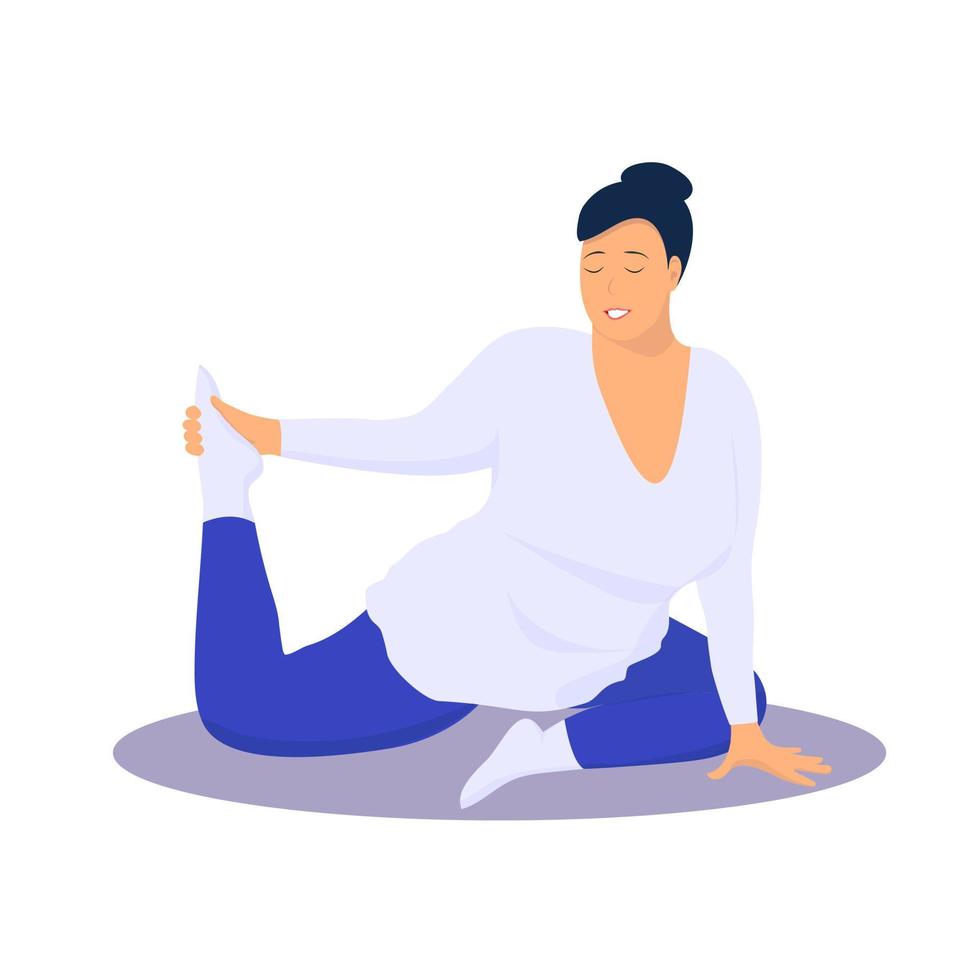 Yoga asana. Vector