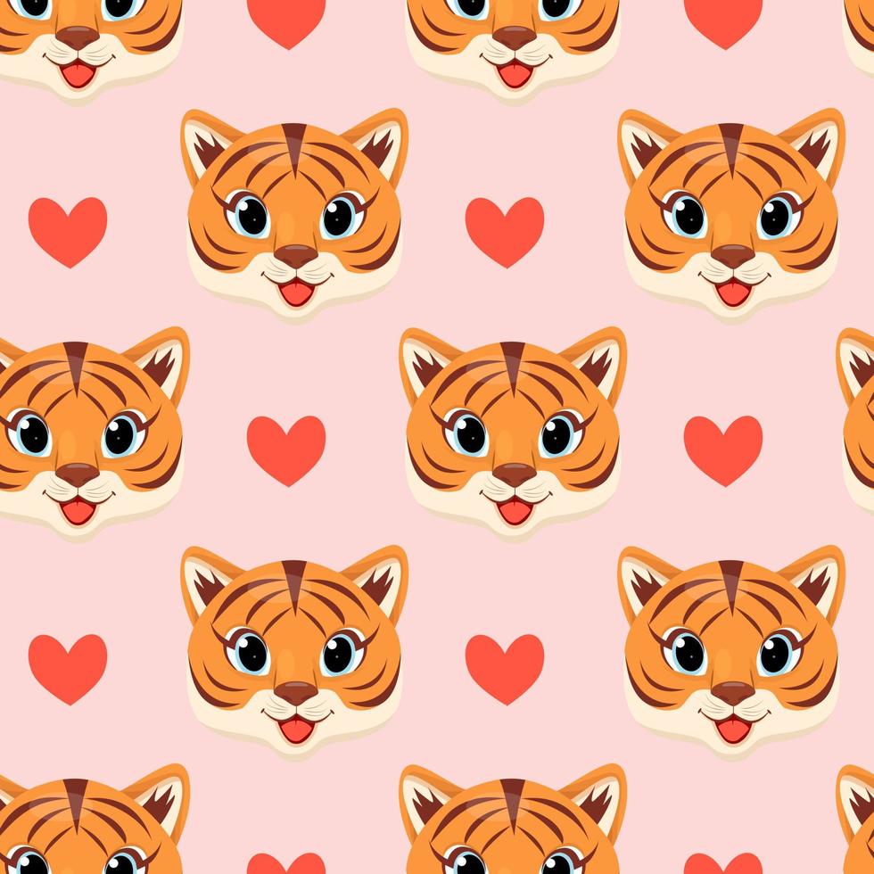Tiger pattern. Vector