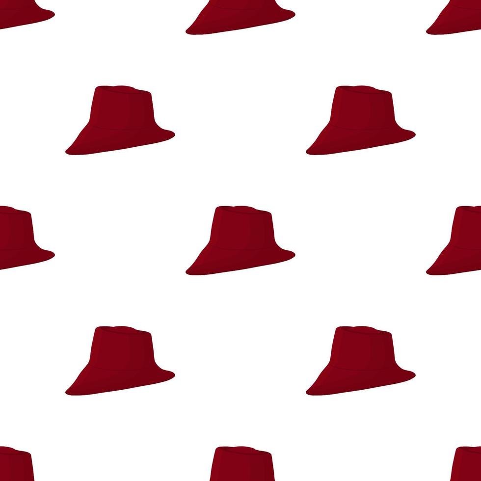 Ilustración sobre el tema sombreros de patrón de colores fedora vector