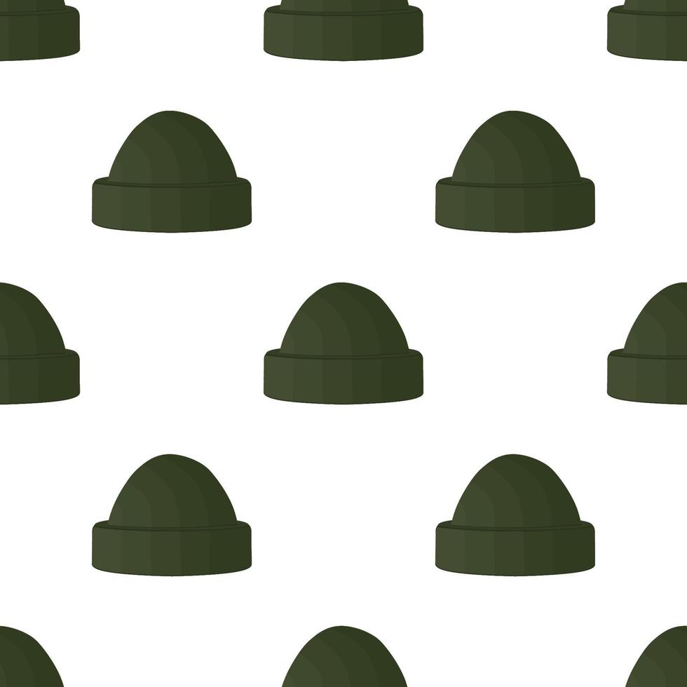 Illustration on theme pattern winter hats beanie vector