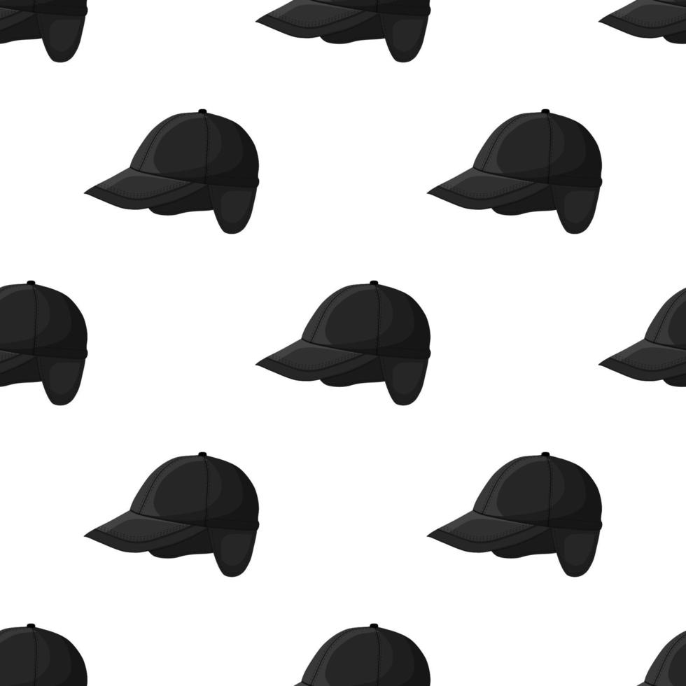 Illustration on theme pattern hats baseball vector