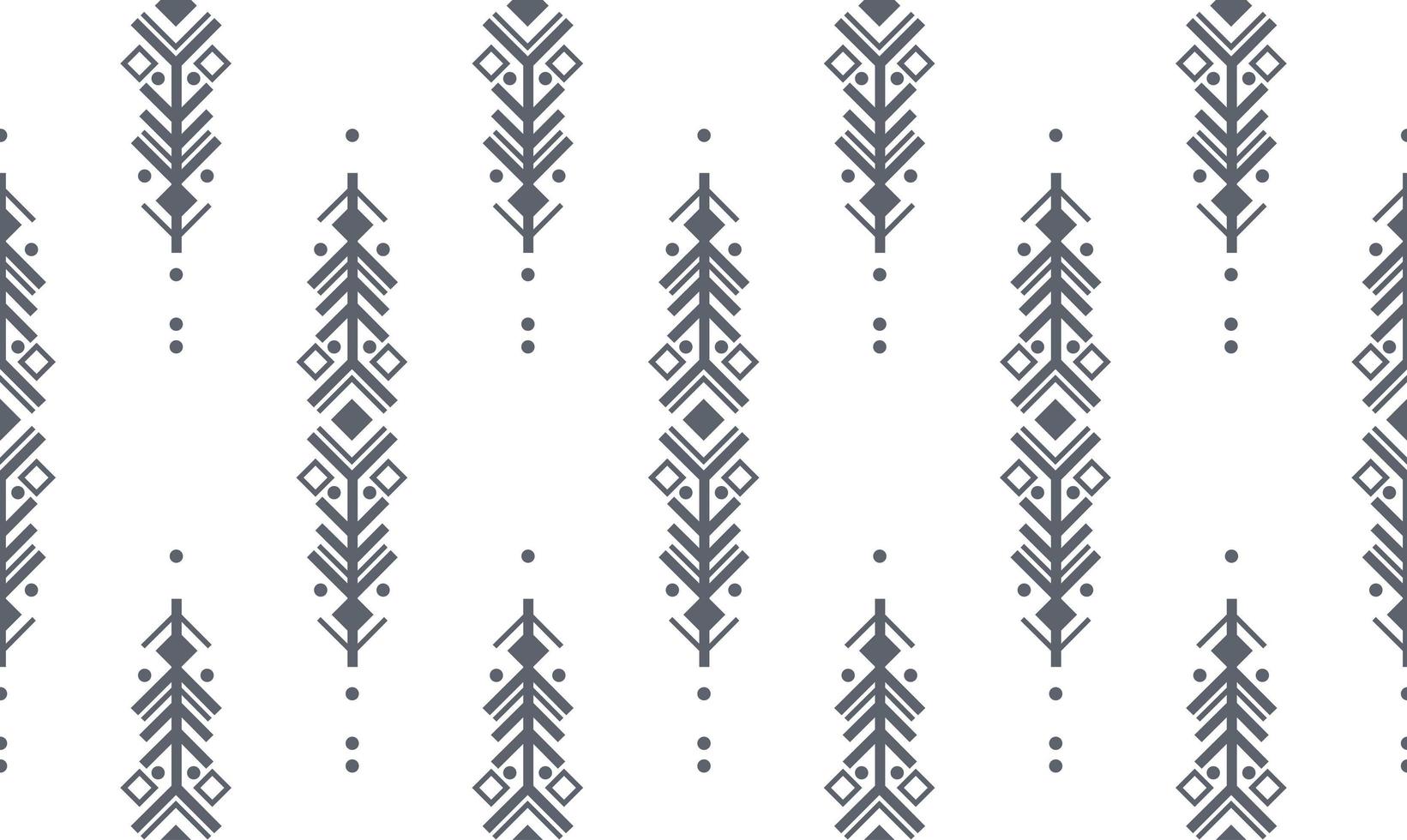 Navajo black and white seamless patterns. Vector background