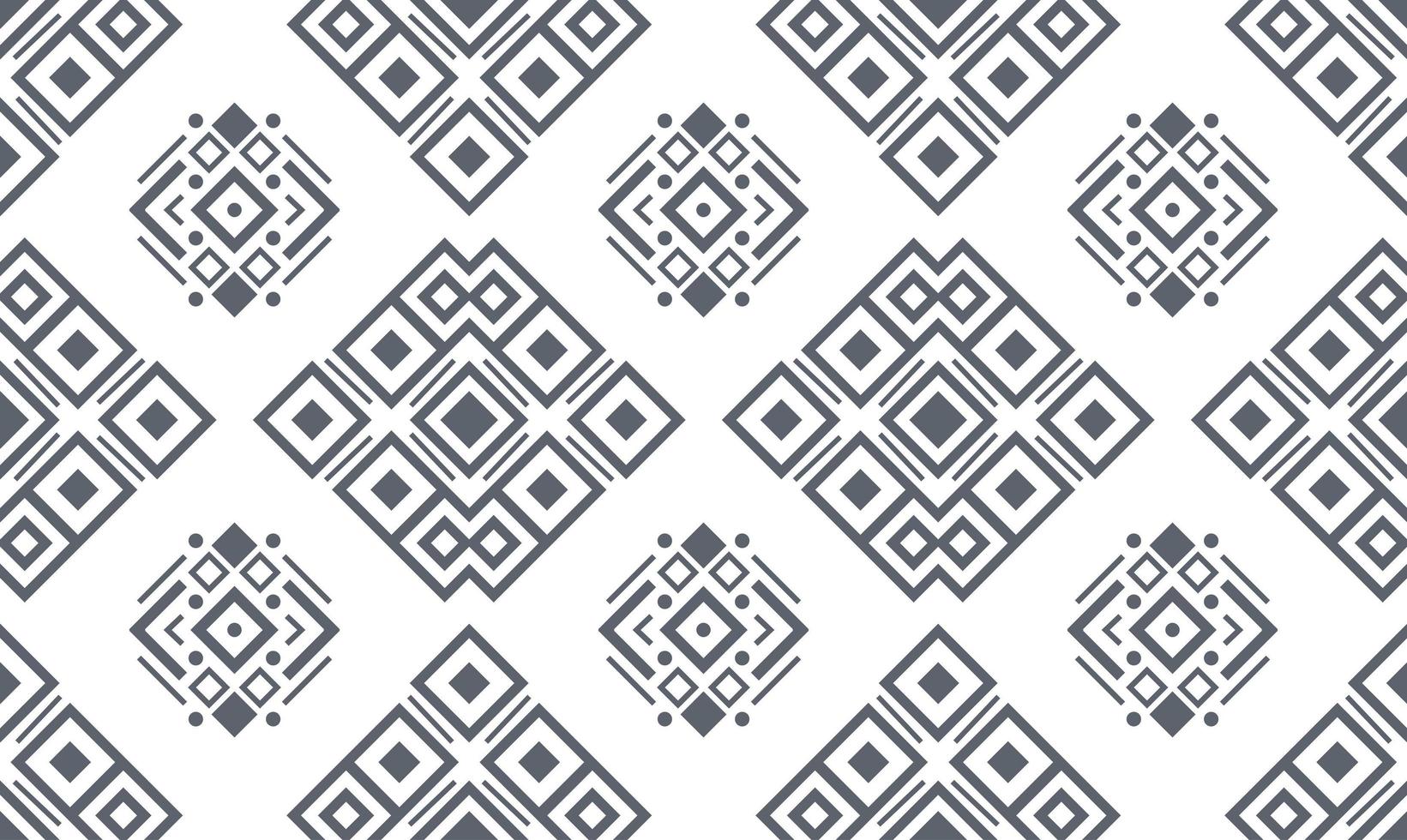 Navajo black and white seamless patterns. Vector background