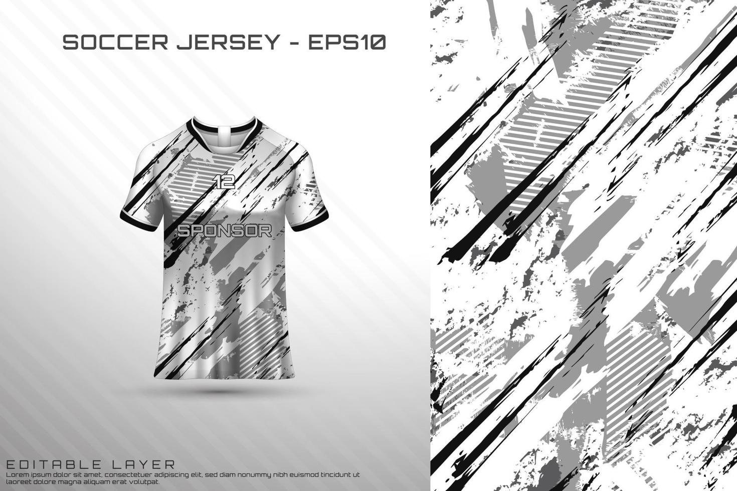 Sports jersey and t-shirt template sports jersey design vector mockup