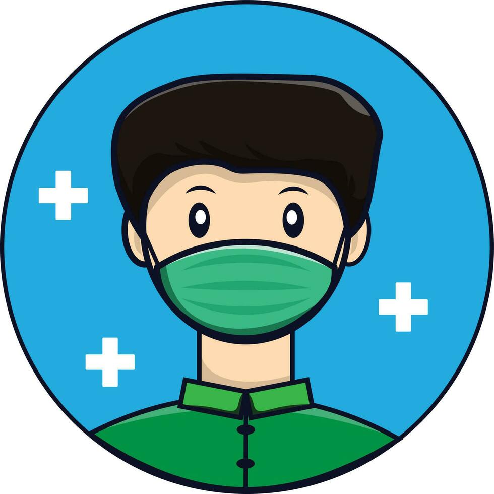 Medical personnel icon vector illustration