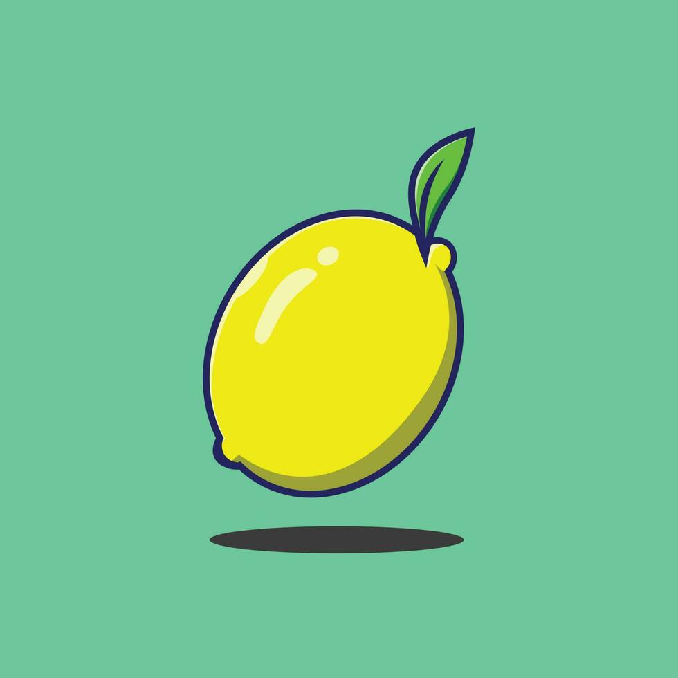 Lemon cartoon illustration vector