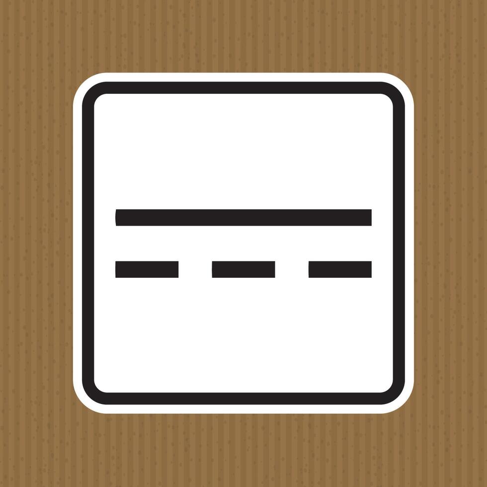 Direct Current DC Symbol Sign Isolate On White Background,Vector Illustration EPS.10 vector