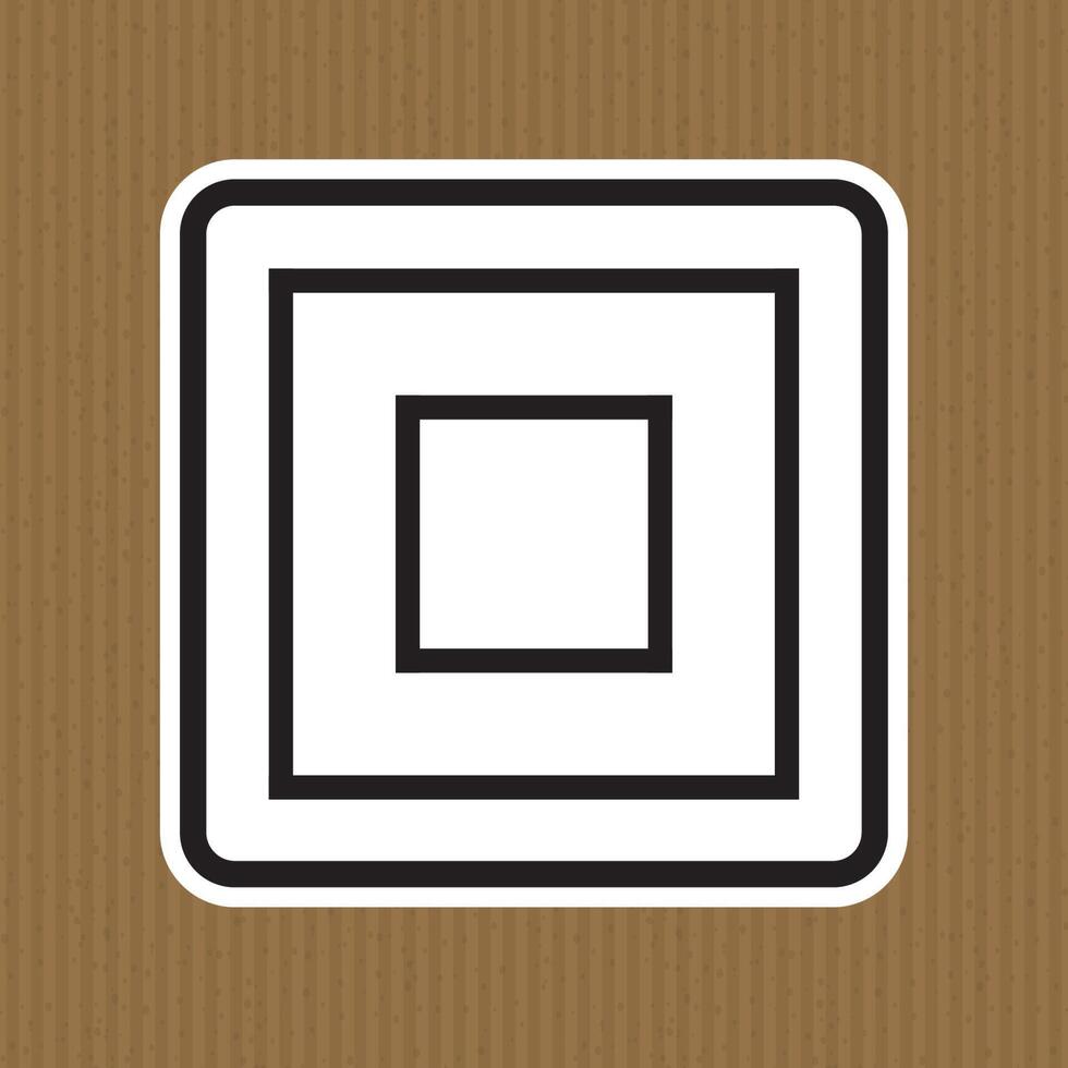 Class II Equipment Symbol Sign, Vector Illustration, Isolate On White Background Label. EPS10