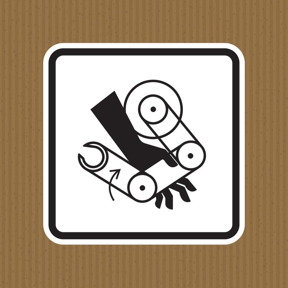 Signo de símbolo de robot de aplastamiento de mano aislado sobre fondo blanco, ilustración vectorial eps.10 vector