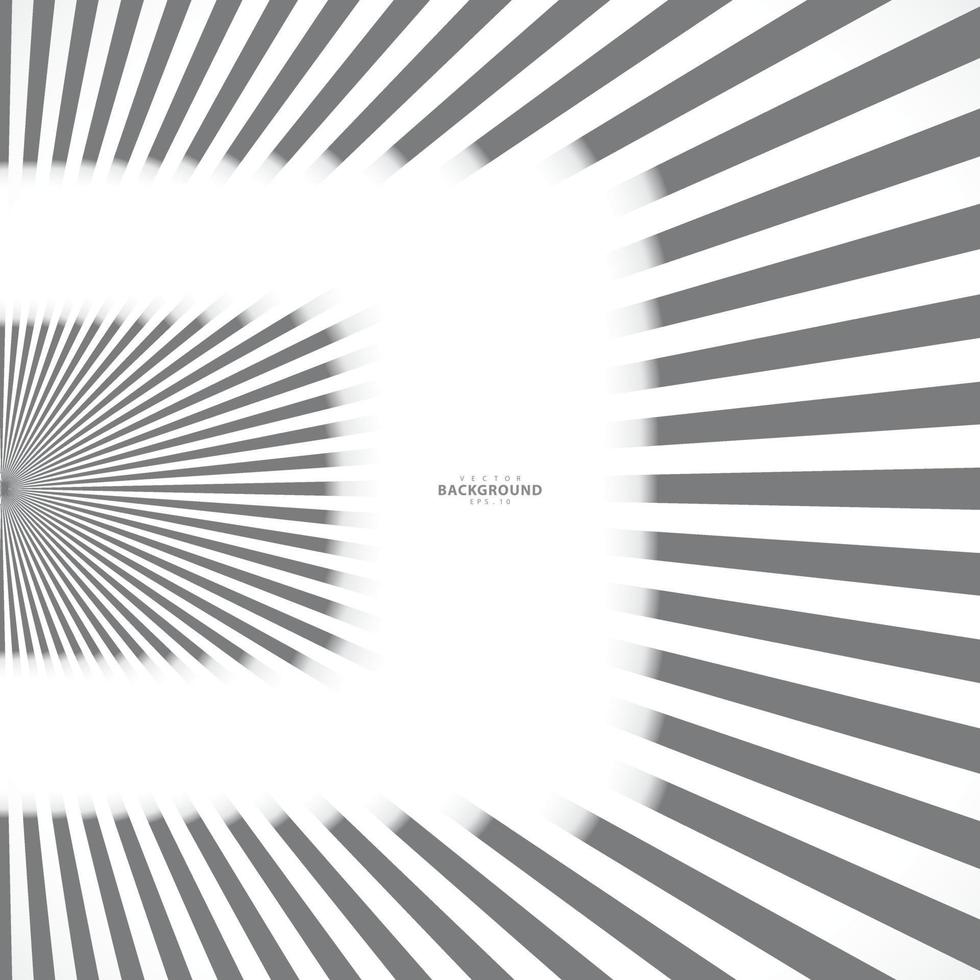 Rays, beams element. Sunburst, starburst shape on white. Circular geometric. Abstract circular geometric shape. illustration - Vector