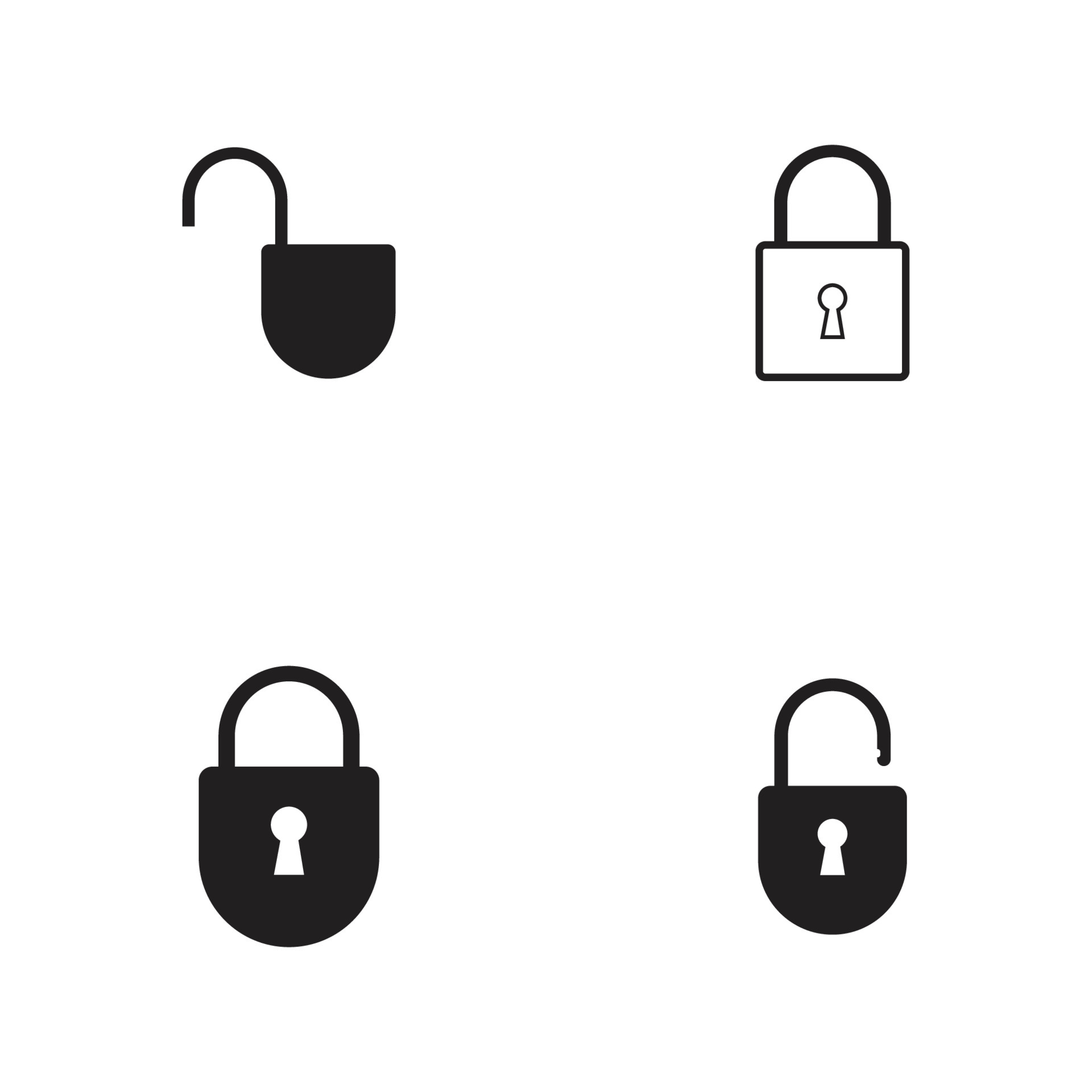 lock icon vector illustration design template 4397069 Vector Art at ...