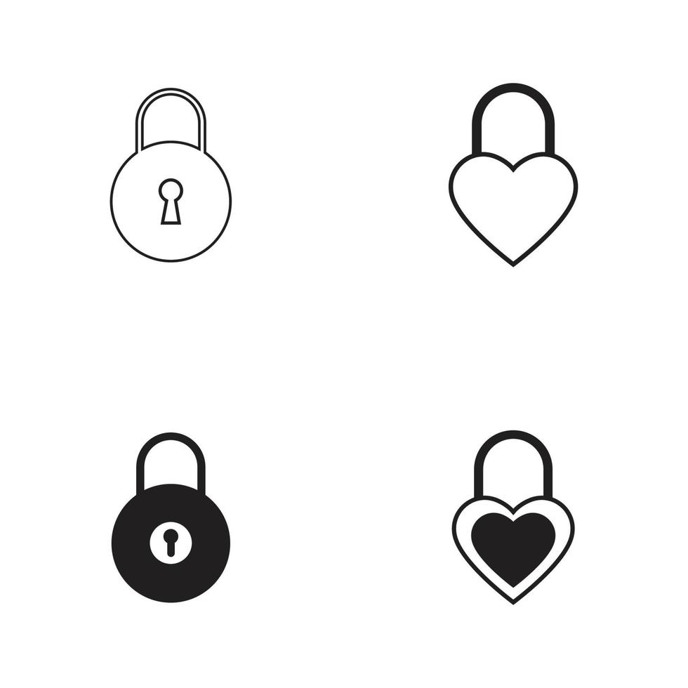 lock icon vector illustration design template