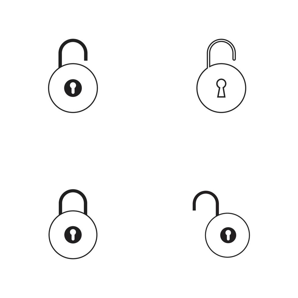 lock icon vector illustration design template