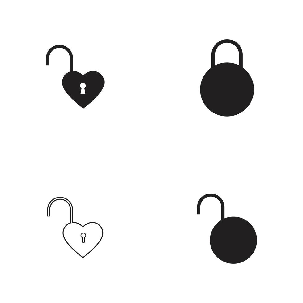 lock icon vector illustration design template